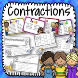 Contractions Posters, Book Activity, No Prep Printables Ce