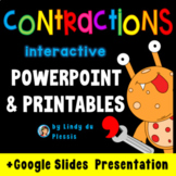 Contractions PowerPoint / Google Slides, Worksheets, Poste