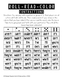 Contractions: Roll, Read, Color