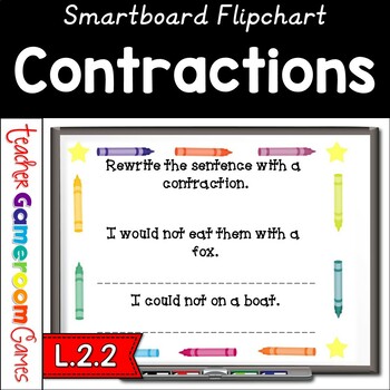 Preview of Contractions Smartboard Activity