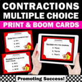 BOOM Learning Cards Contractions ELA Task Boxes Small Grou