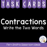 Contractions Task Cards - Write the Contraction's Two Words