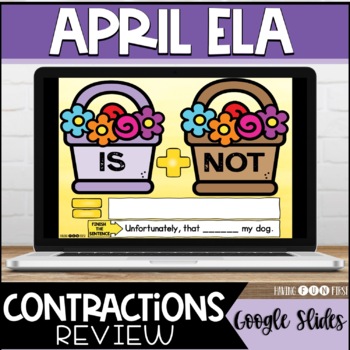 Preview of Contractions With Not, Will, Is, Are, Have, Had, & Has | Literacy Center Google