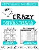 Contractions Word Work: Differentiated Read-the-Room Task 