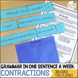 Contractions - a mentor sentence grammar lesson
