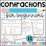 Contractions for Beginners Practice Sheets