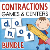 Contractions Game Practice Activities Reading Centers Bundle