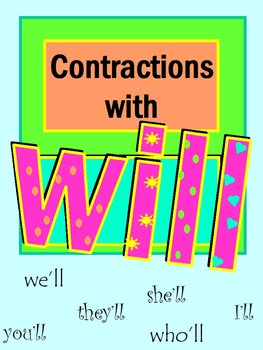 Preview of Contractions with Will