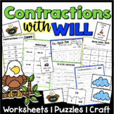 Contractions with Will Worksheets Games
