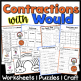 Contractions with Would Worksheets Games