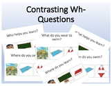Contrasting Wh- Questions with visuals