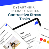 Contrastive Stress Tasks for Dysarthria Therapy in Speech Therapy
