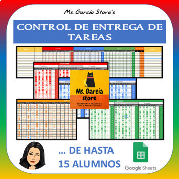 Control De Entrega De Tareas De Hasta 15 Alumnos By Ms Garcia Store