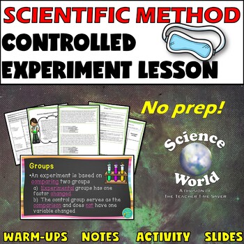 Preview of Controlled Experiment Lesson | Scientific Investigation Unit Science Notebook 