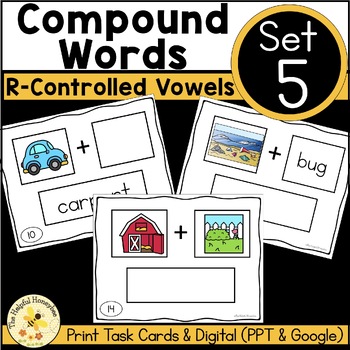 Preview of Controlled Phonics: Compound Words -  SET 5: R-Controlled Vowels - UFLI aligned