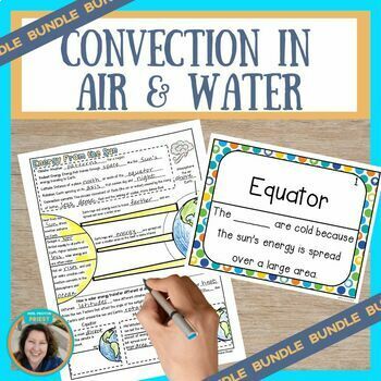 Preview of Convection Currents in Air & Water Science Sketch Notes, Quiz, & Game Bundle