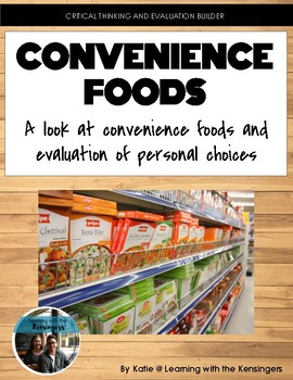 Preview of Convenience Foods presentation & digital student questions: intro and evaluation