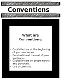Conventions - Capital Letter, Punctuation, Nouns and Comma