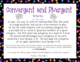 FREEBIE! Convergent & Divergent Naming Game: Language Ther