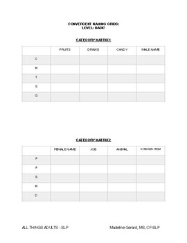 Preview of Convergent Naming Grids