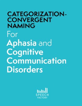 Preview of Convergent naming for Aphasia (1 Set) SLP