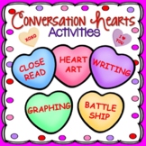 Conversation Hearts Valentine's Day Close Read and Math Ac