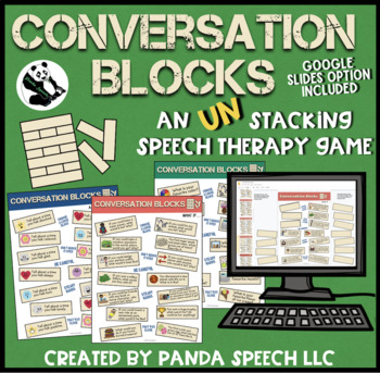 Preview of Conversation Blocks: An UN-stacking Game! (game companion) + Google Slides
