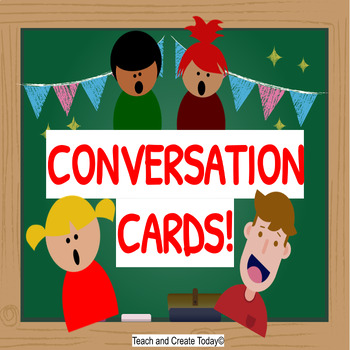 Preview of Conversation Cards 272 Questions for Debate and Discussion 1st 2nd 3rd 4th Grade