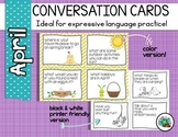 Conversation Cards/ Expressive Language Practice/ April