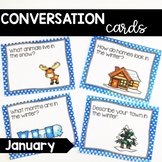 Conversation Cards/ Expressive Language Practice/ January