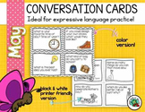 Conversation Cards/ Expressive Language Practice/ May