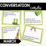 Conversation Cards/ Expressive Language Practice/ MARCH