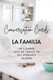 Conversation Cards: La Familia (30+ cards)