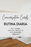 Conversation Cards: La Rutina Diaria (30+ cards)