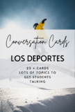Conversation Cards: Los Deportes (25+ cards)