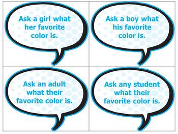 Preview of Conversation Cards for Autistic Students