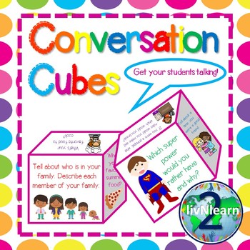 Conversation Cubes Learning Resources Literacy Speaking Listening Home School 