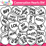 Conversation Heart Candy Clipart: Cute Valentine Clip Art 