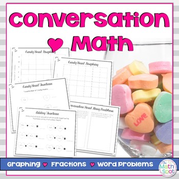 Preview of Conversation Heart Math Valentine's Day