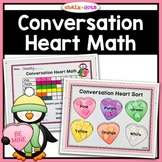 Conversation Heart Math | February Math Activities and Centers