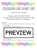 Conversation Hearts Alphabet Game