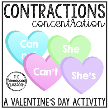 Preview of Valentine's Day Contractions Activity