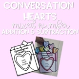 Conversation Hearts Fractions- Mixed Number Addition & Sub