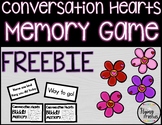 Conversation Hearts Memory FREEBIE