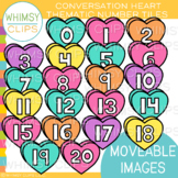 Conversation Hearts Number Tiles {MOVEABLE IMAGES}