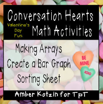 DOLLAR DEAL 10 Valentine's Day Conversation Hearts Math Activities