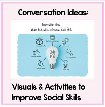 Preview of Conversation Ideas: Visuals & Activities to Improve Social Skills