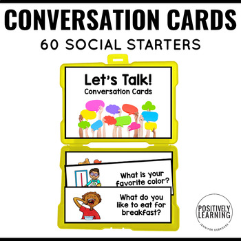 Preview of Conversation Starters Prompt Task Cards Freebie!