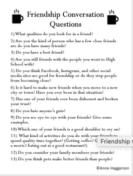 facebook questions for friends