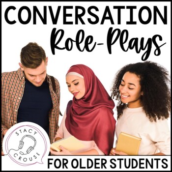 Preview of Conversation Skills Role Play Scenarios Social Language Activity Speech Therapy